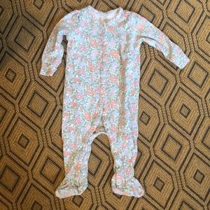 Floral onsie with footies